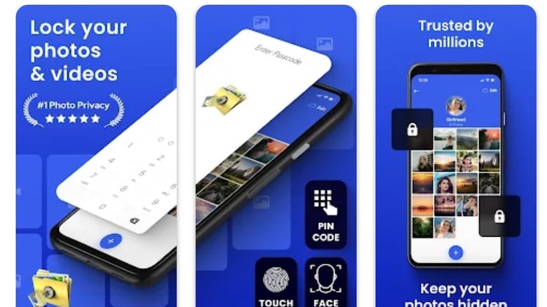 private photo vault app screenshots
