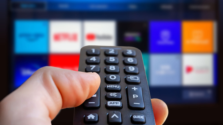 Remote aimed toward television