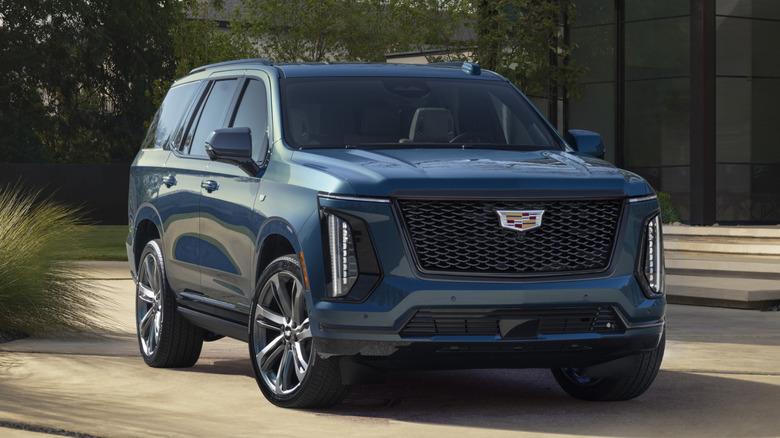 Cadillac Escalade on a large driveway