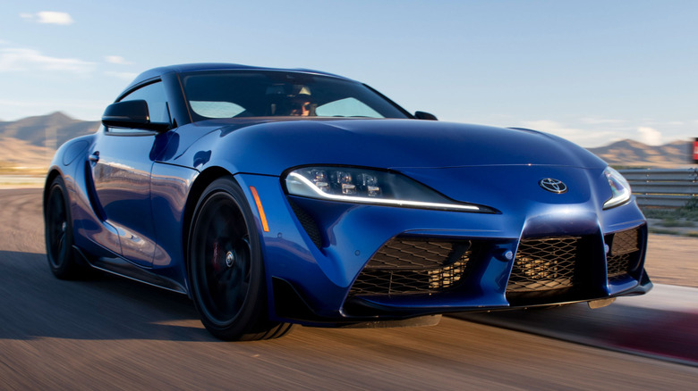 2026 Toyota GR Supra on track