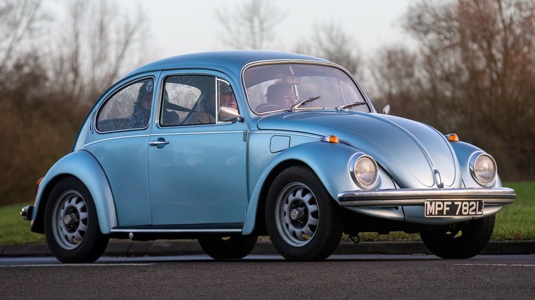 Blue Volkswagen Beetle