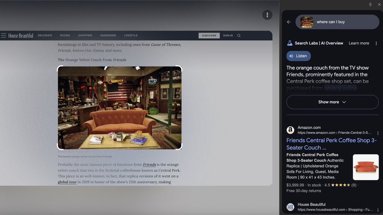 Find furniture from popular movies and shows