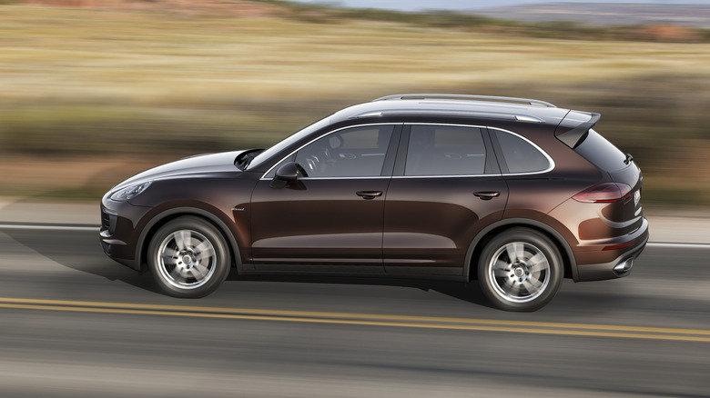Porsche Cayenne diesel on the road