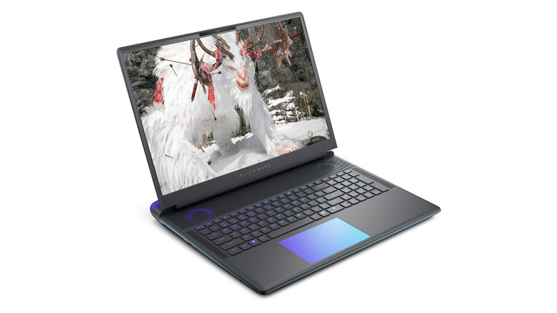 An Alienware 18 Area-51 laptop against a white background