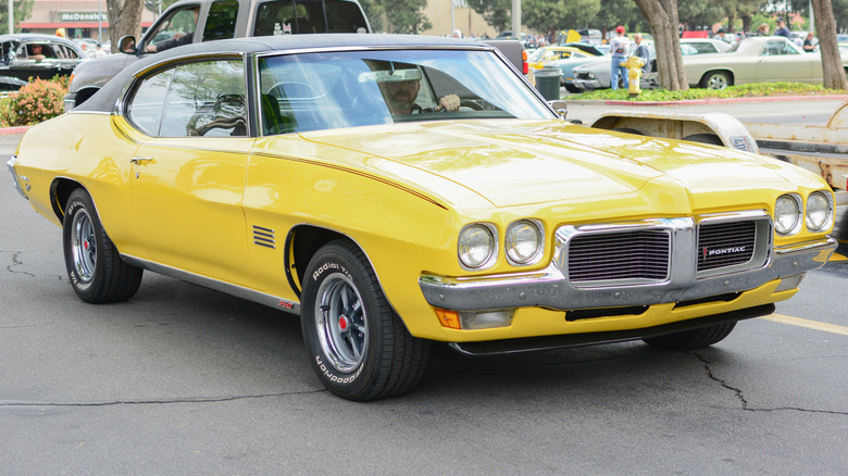 Yellow Pontiac Firebird Sprint