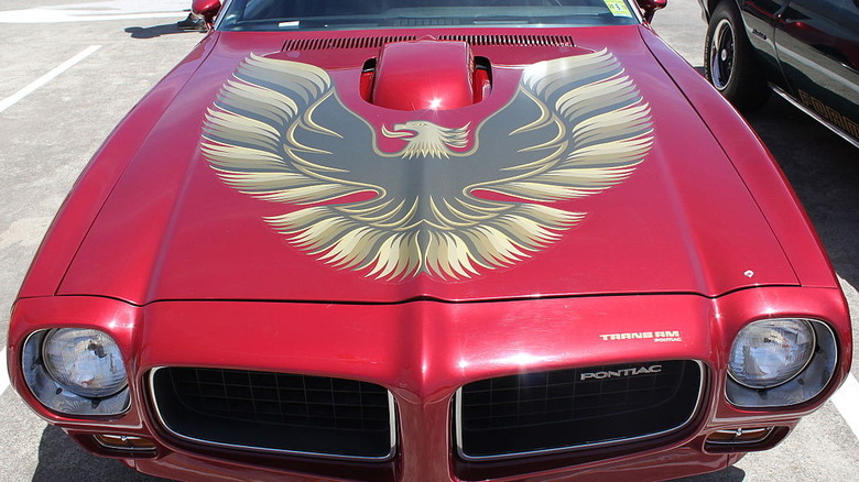 Firebird Decal on 1973 Pontiac Firebird