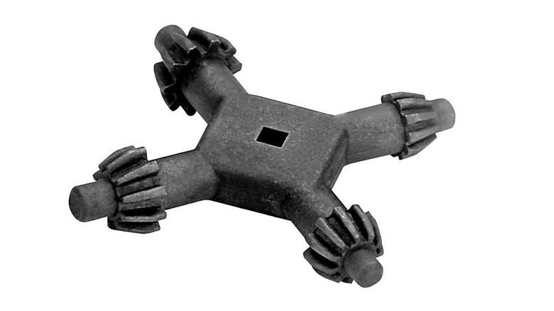 Harbor Freight four-way chuck key