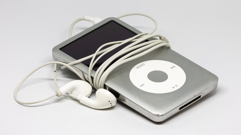iPod Classic with headphones