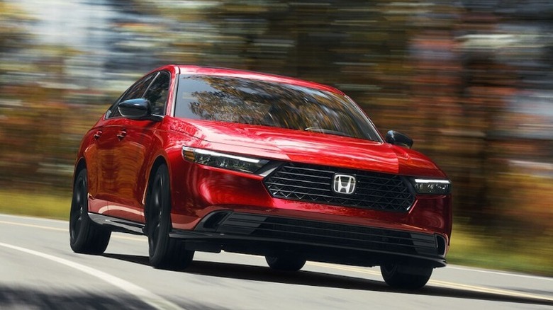 A 2025 Red Honda Accord