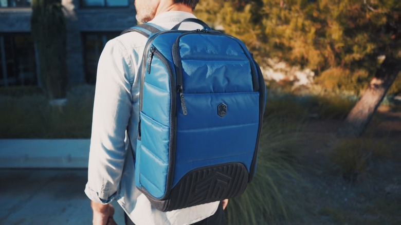 STM Goods Dux backpack being worn