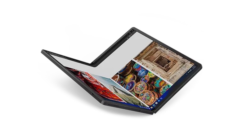 Lenovo ThinkPad X1 Fold screen on display