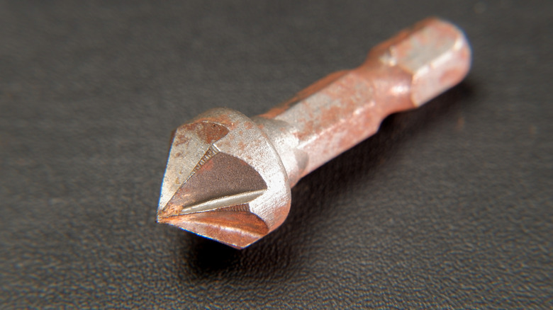closeup of a countersink bit