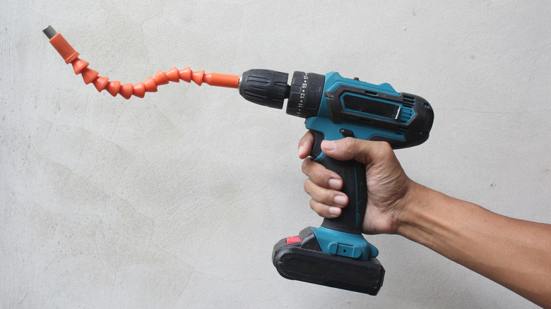 drill and flexible bit extender