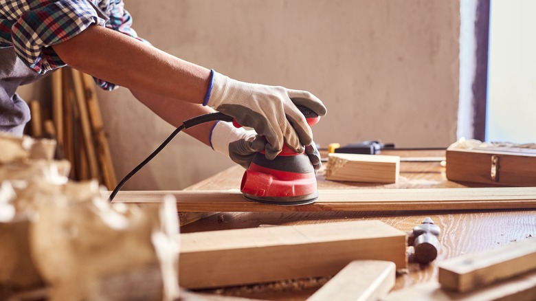 Person working on DIY project