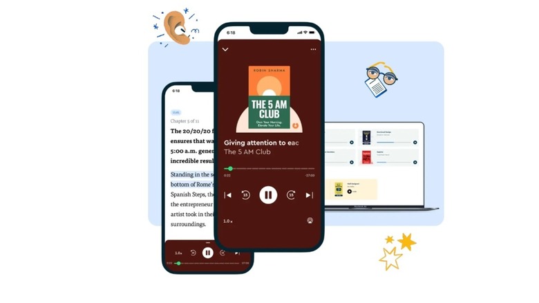 Graphic of a smartphone showing the book cover for The 5 AM Club