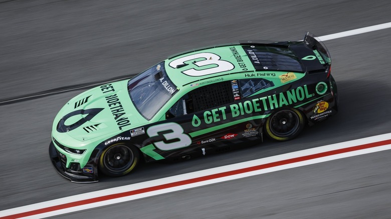 Austin Dillon's racecar, #3 wit Bioethanol branding