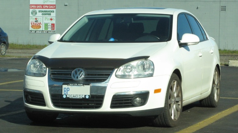 A white 2010 Volkswagen Jetta