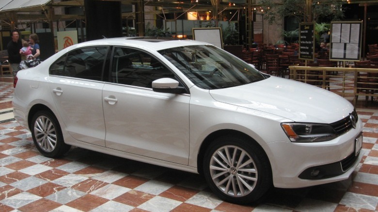 A white 2011 Volkswagen Jetta