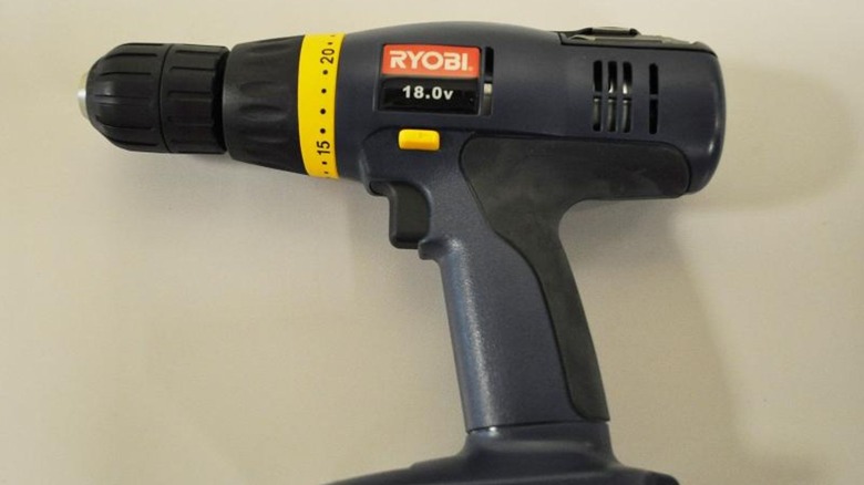 recalled Ryobi HP 1802M cordless power drill