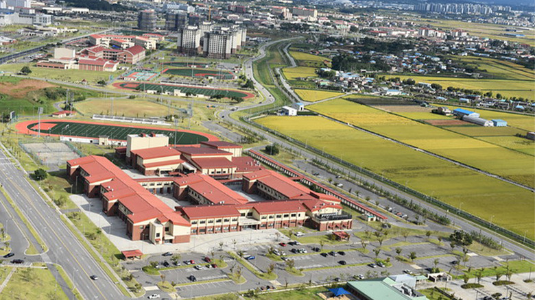 The school complex for military families at Camp Humphreys