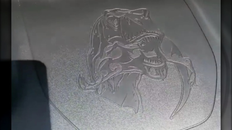 T-Rex logo in the Ram TRX