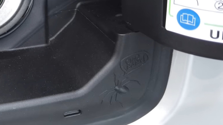 Jeep Renegade spider Easter egg closeup