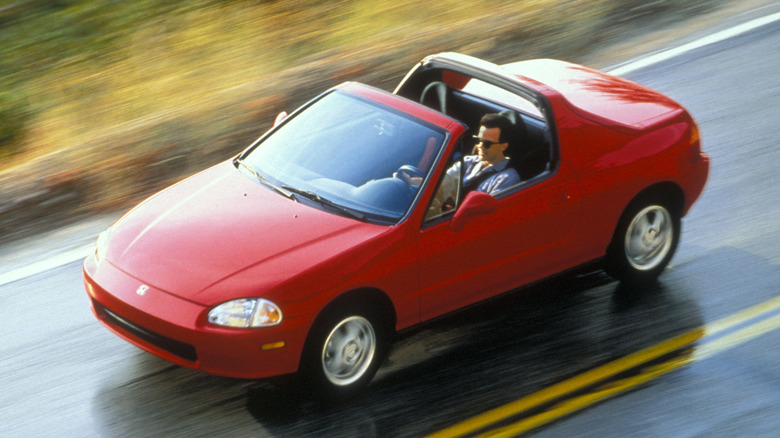 Honda Del Sol at speed