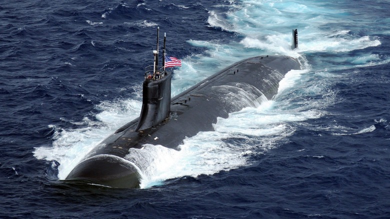 The USS Connecticut (SSN 22) underway in the Pacific