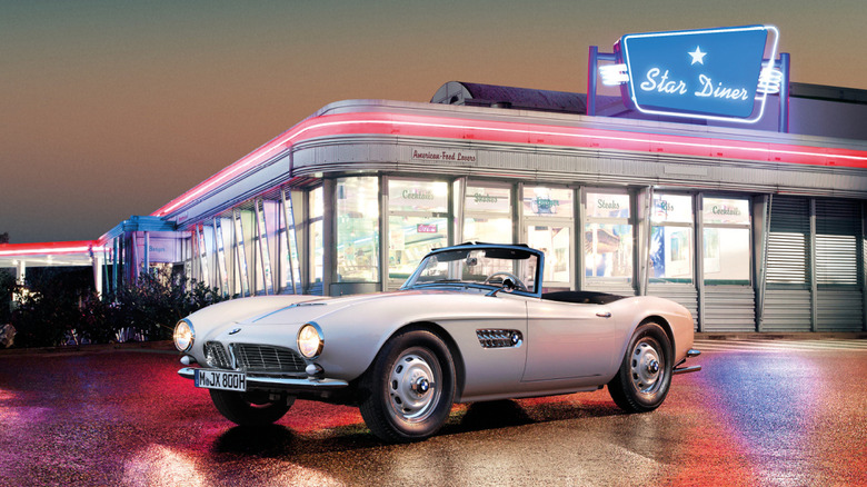 BMW 507 classic roadster front 3/4 view