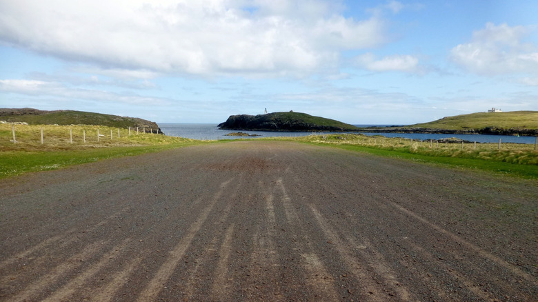 Out Skerries Airport runway