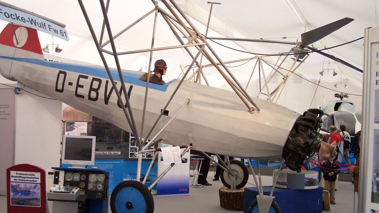 fock-wulf helicopter museum display