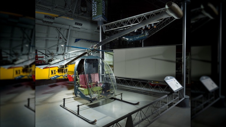 hiller yh-32 hornet museum display
