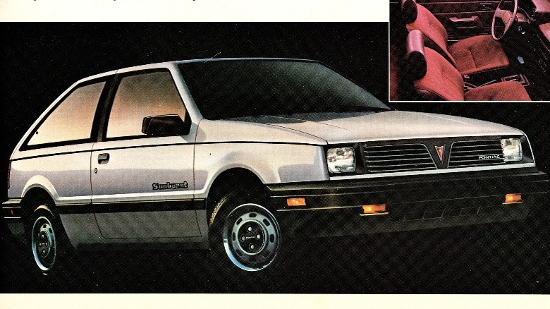 A Pontiac Sunburst image from a Pontiac brochure