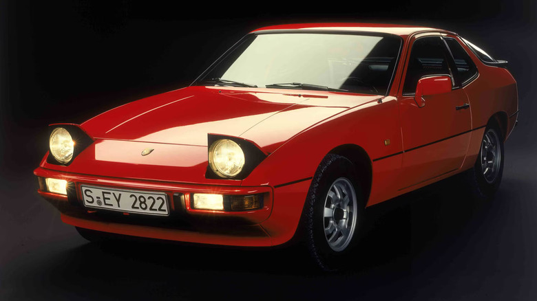 Red porsche 924 promotional image
