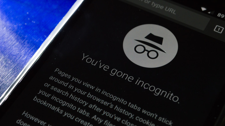 Google Chrome incognito page