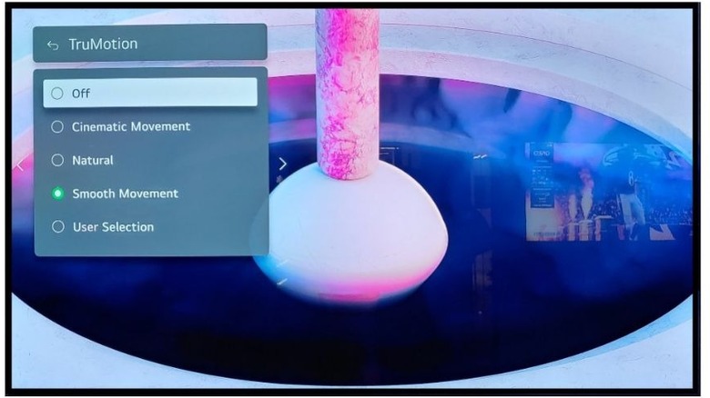 Changing the TruMotion settings on an LG TV