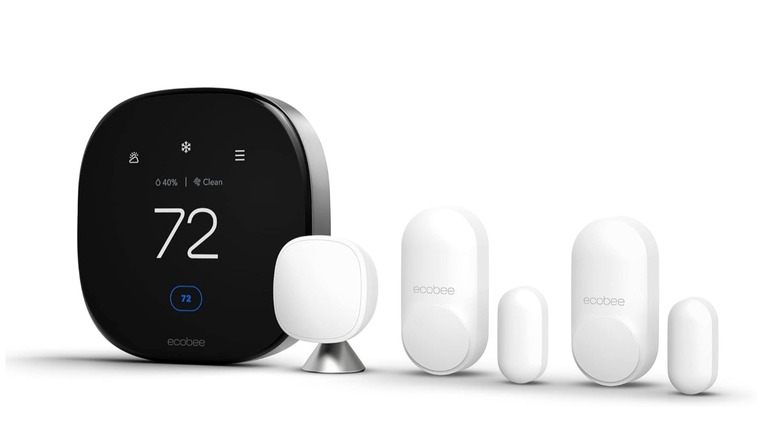 Ecobee smart thermostat studio shot
