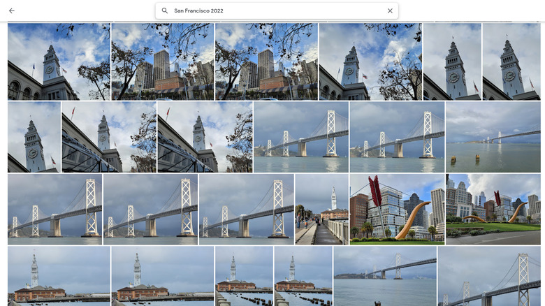 Google Photos search by date