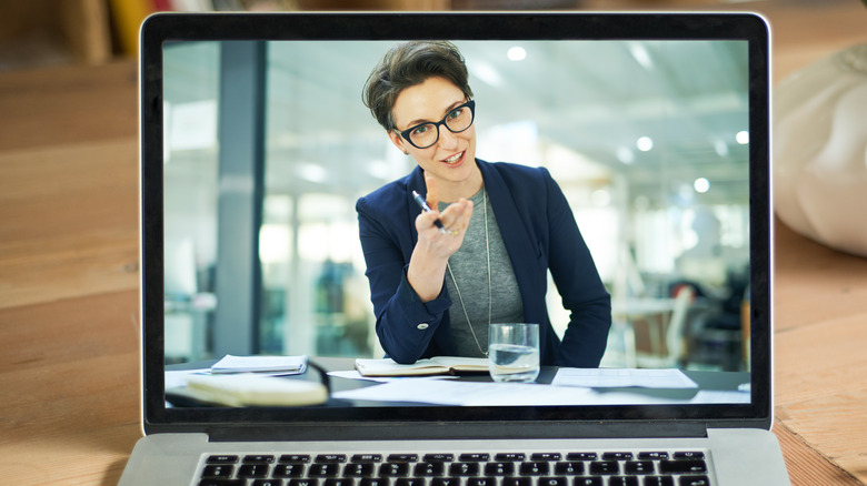 Laptop screen showing photograph