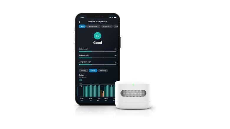 Amazon smart air quality monitor with the smartphone app