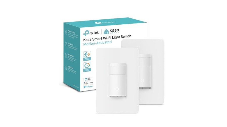A pack of two Kasa smart motion sensor switches