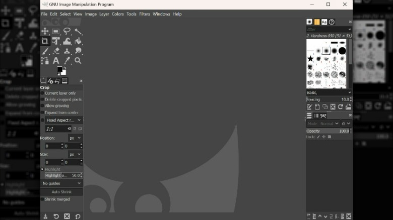GIMP dashboard