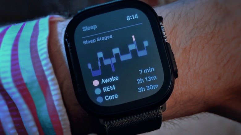 Apple Watch Ultra sleep stage tracking