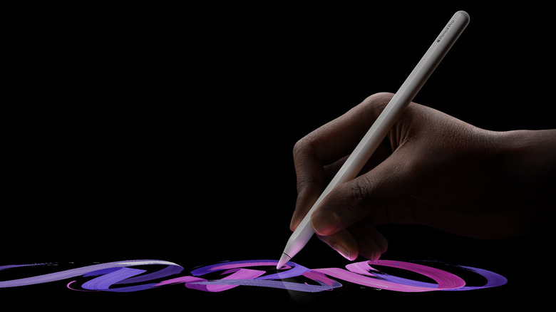 Apple Pencil Pro in use