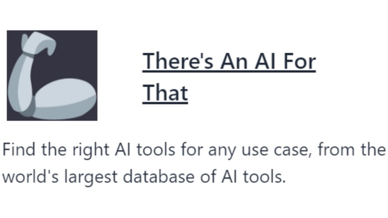 Screenshot of "There's an AI for that" plugin for ChatGPT