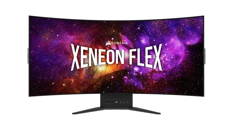 Corsair Xeneon Flex monitor on display