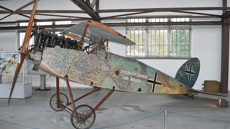 Halberstadt CL.II biplane on display at museum