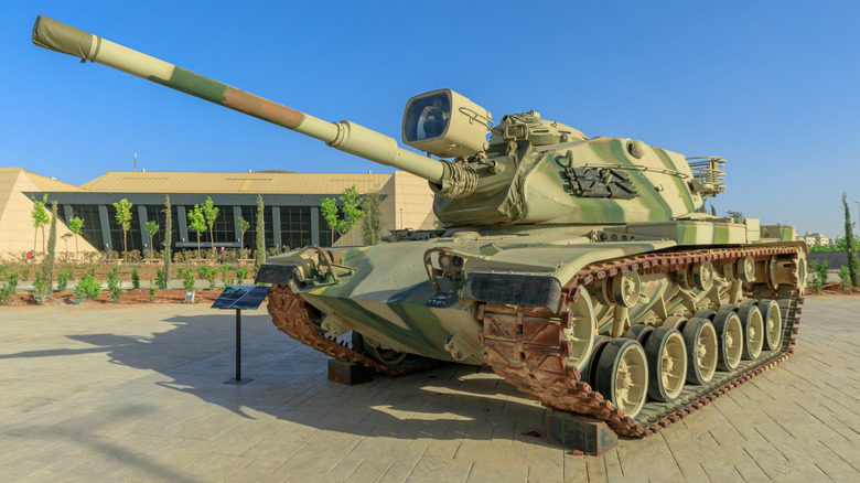 M60 tank on display