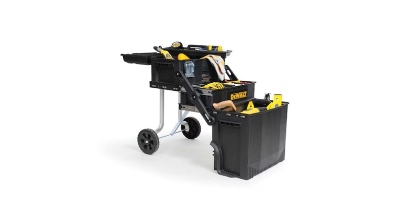 DeWalt 16-Inch 4-in-1 Cantilever Tool Box Mobile Work Center with Removable Tray