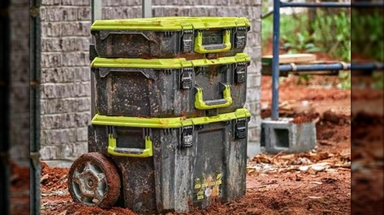 Ryobi Link 22.2-Inch Rolling Tool Box